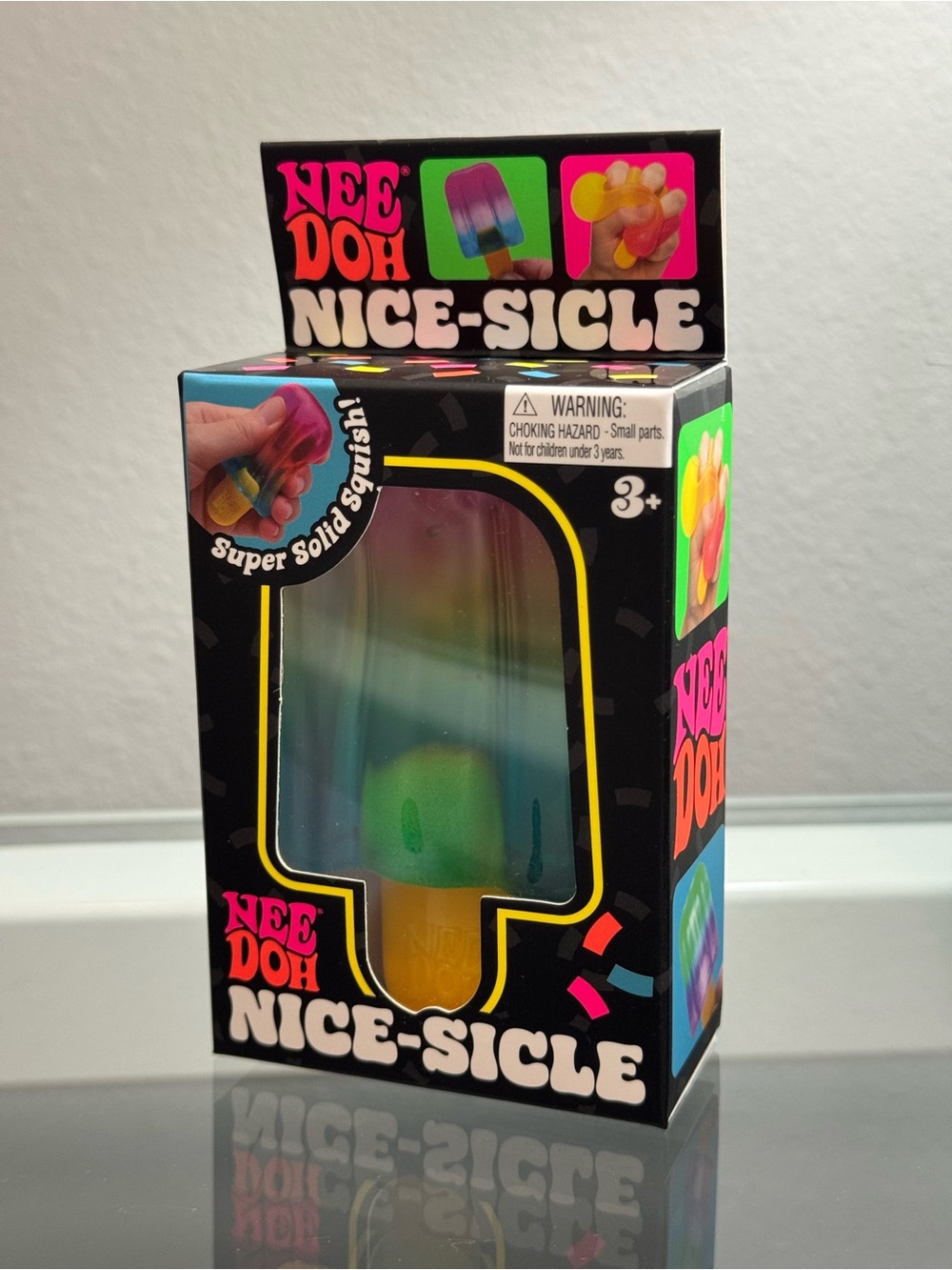 NeeDoh Nice Sicle Popsicle Rare Toy Multicolor Rainbow New SHIPS TODAY!